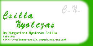 csilla nyolczas business card